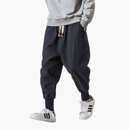 Herr Harembyxor Avslappnad Streetwear Stil för Vardagsbruk