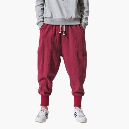 Herr Harembyxor Avslappnad Streetwear Stil för Vardagsbruk