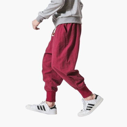 Herr Harembyxor Avslappnad Streetwear Stil för Vardagsbruk