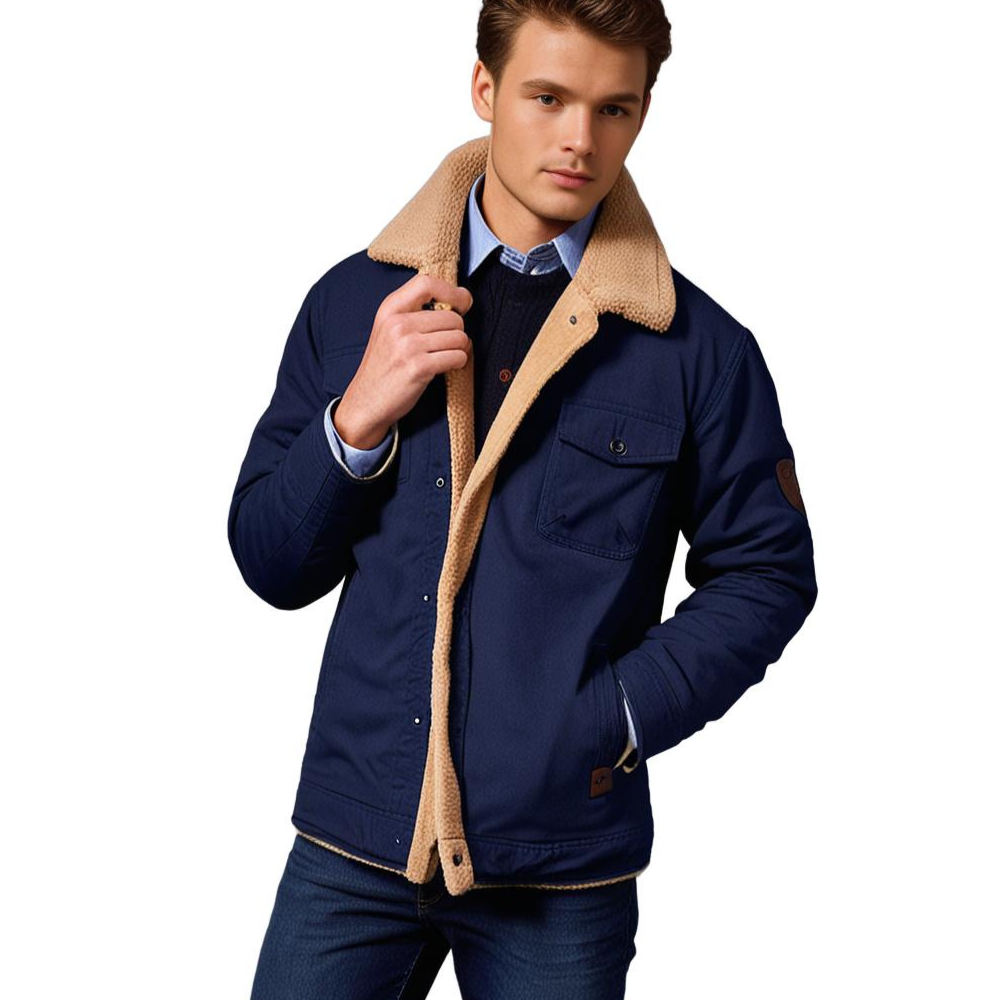 Herrjacka Bomber Vintage Vinter – Varm och Stilfull Vardagsjacka