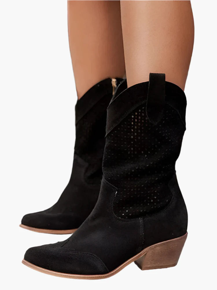 Dam Cowboyboots med dragkedja – Trendiga och bekväma westernstövlar för vardag och fest