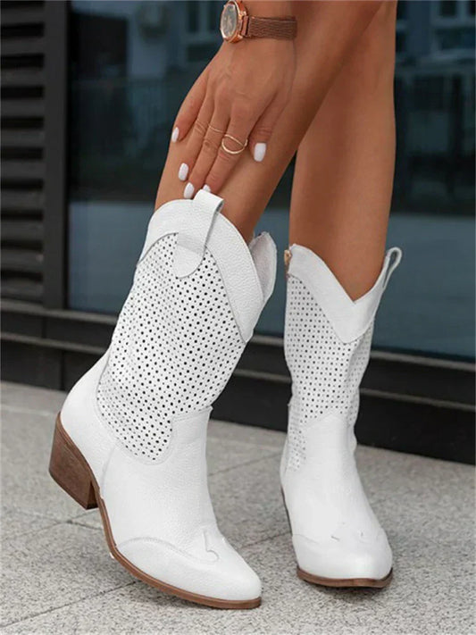 Dam Cowboyboots med dragkedja – Trendiga och bekväma westernstövlar för vardag och fest