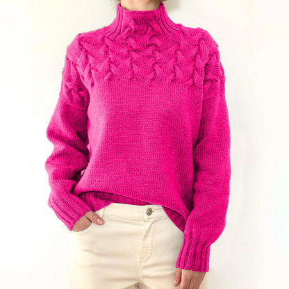 Sara - Stickad Turtleneck-Tröja