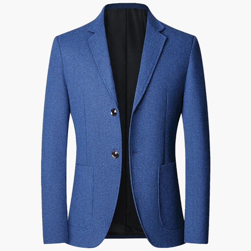 Herr Elegant Blazer Klassisk Tvåknäppt Kavaj för Kontor och Fest