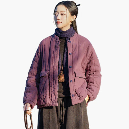 Damjacka i vintage-stil – avslappnad och varm höst- och vinterjacka