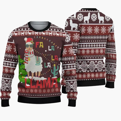 Herr Jultröja Ugly Christmas Sweater Christmas Bros med Tomten och Jesus – Rolig Festtröja