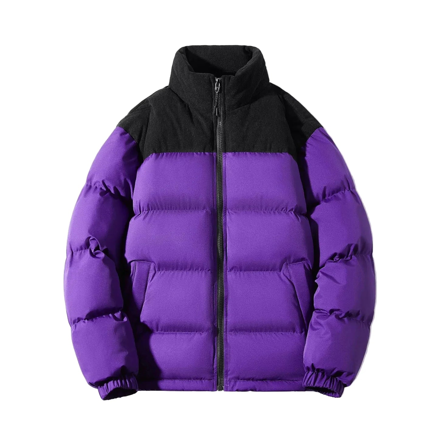 Herr Unisex Vinterjacka Puffer Outdoor Casual Vindskyddad