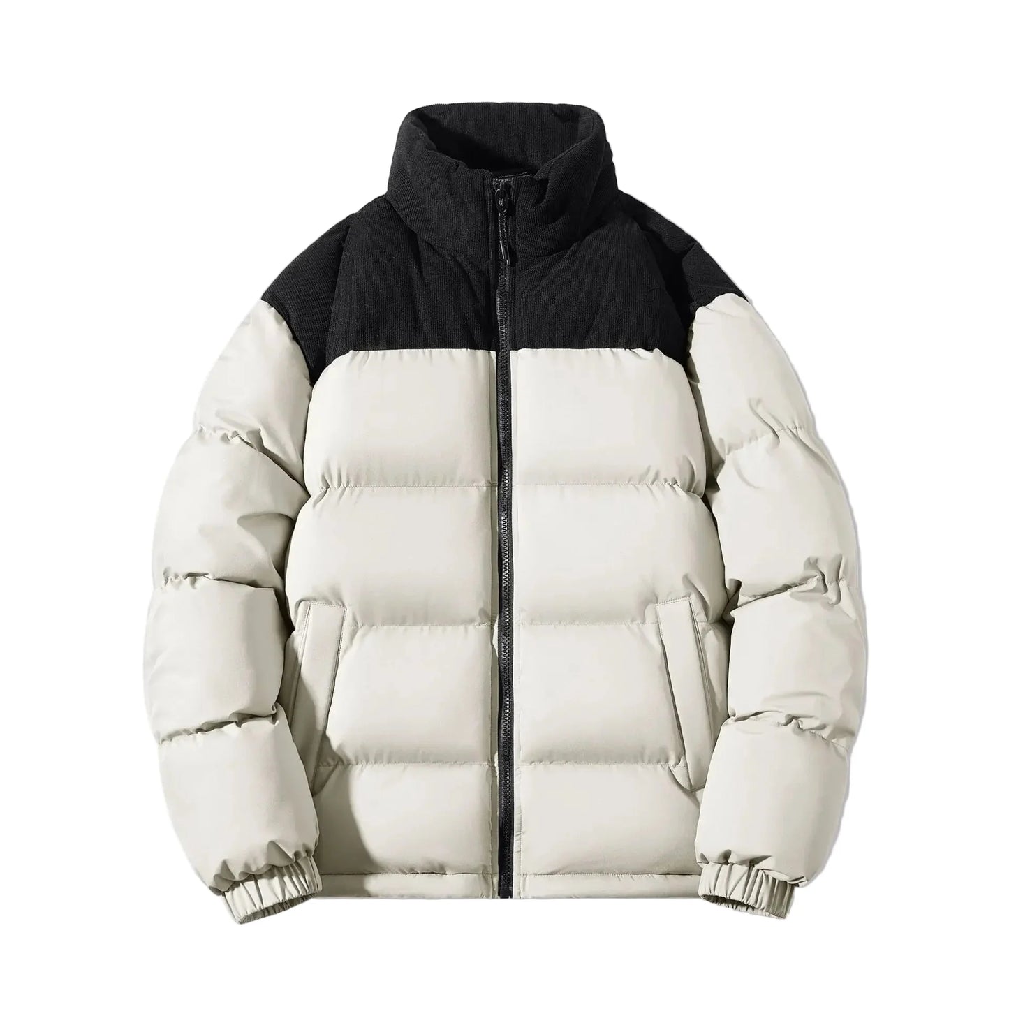 Herr Unisex Vinterjacka Puffer Outdoor Casual Vindskyddad