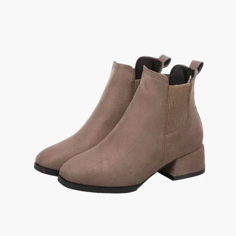 Dam Chelsea Boots med Blockklack – Stilrena Ankelboots för Vardag och Fest