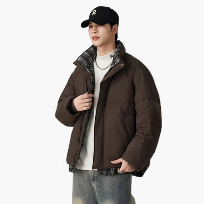 Herr Oversized Puffjacka för Vardagsbruk och Urban Stil