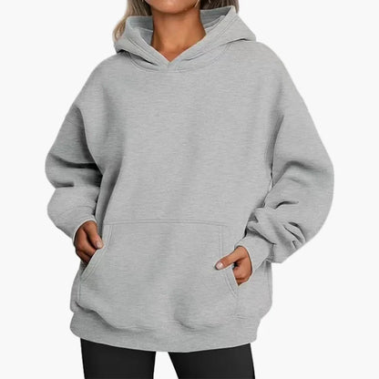 Oversized Dam Hoodie – Avslappnad och Trendig Huvtröja för Vardag och Träning