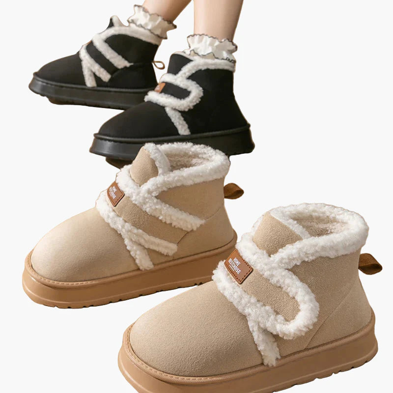 Damtofflor Vintervarma Inomhus Ankelstövlar – Mysiga och Halksäkra Skor för Hemmet