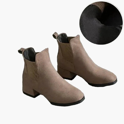 Dam Chelsea Boots med Blockklack – Stilrena Ankelboots för Vardag och Fest