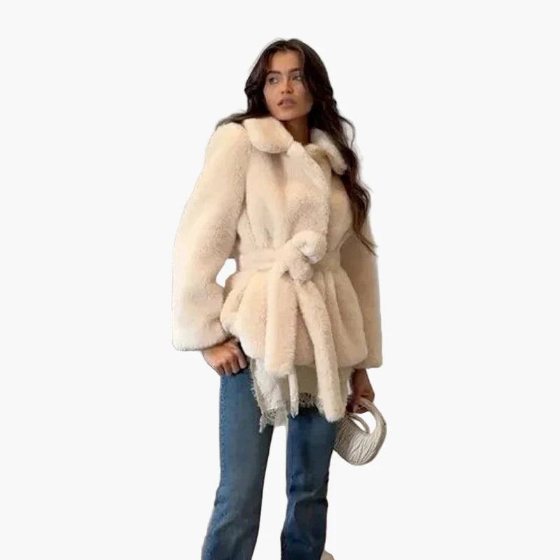 Dam Kappa Klassisk Stil med Bälte Perfekt för Vardag och Fest