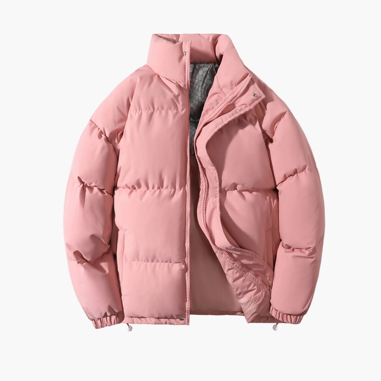 Herr Vinterjacka Vadderad Pufferjacka Varm Outdoor Stil