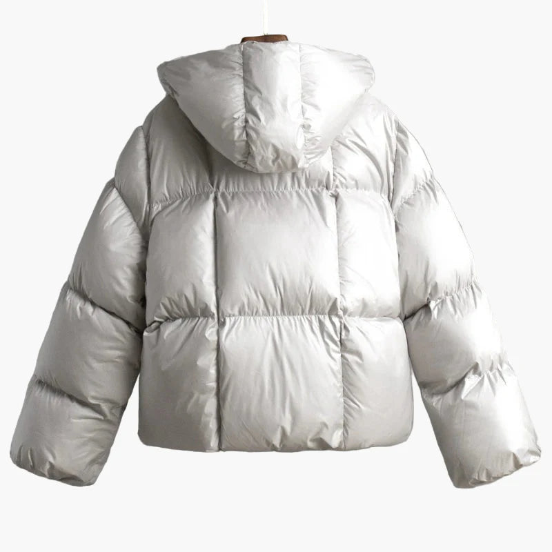 Dam Vinterjacka Oversized Vadderad Puffjacka för Vardagsbruk och Utomhusaktiviteter