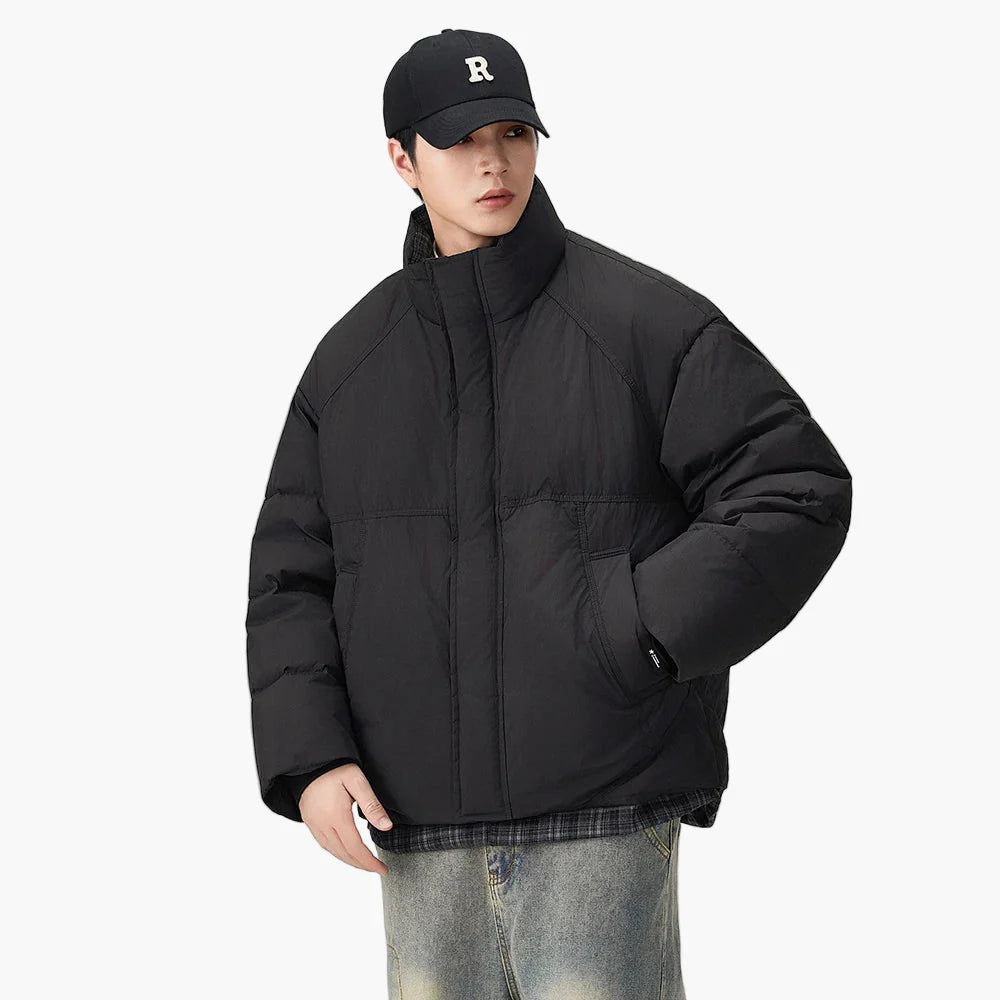 Herr Oversized Puffjacka för Vardagsbruk och Urban Stil