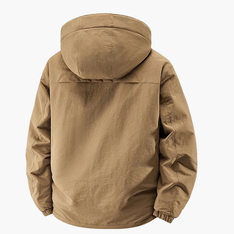Herr Vind- och Vattentät Outdoorjacka med Huva – Fritid, Vardag, Resa