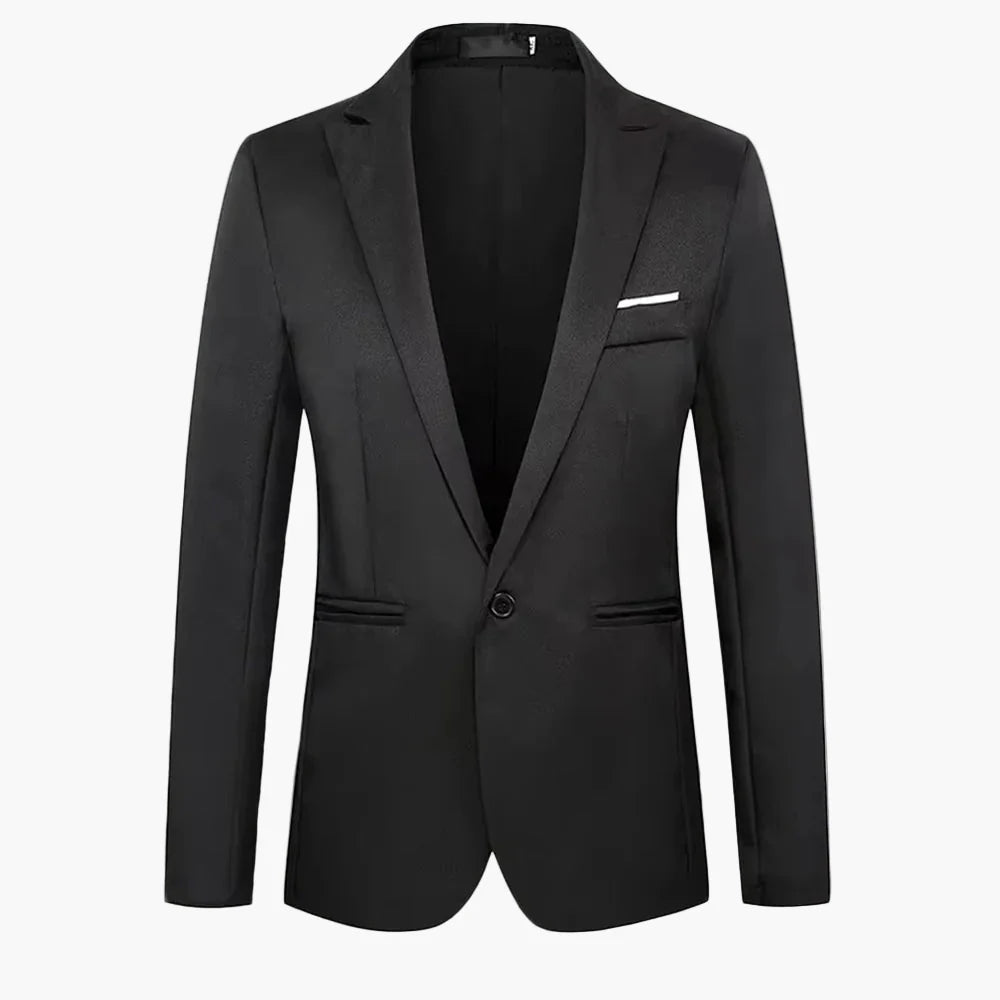 Herrkavaj Slim Fit Elegant Affärslook – Perfekt för Kontor och Fest
