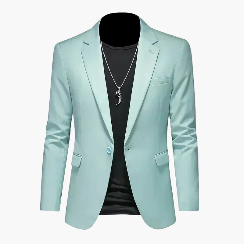 Herr Elegant Slim Fit Kavaj för Fest och Vardag – Modern Blazer