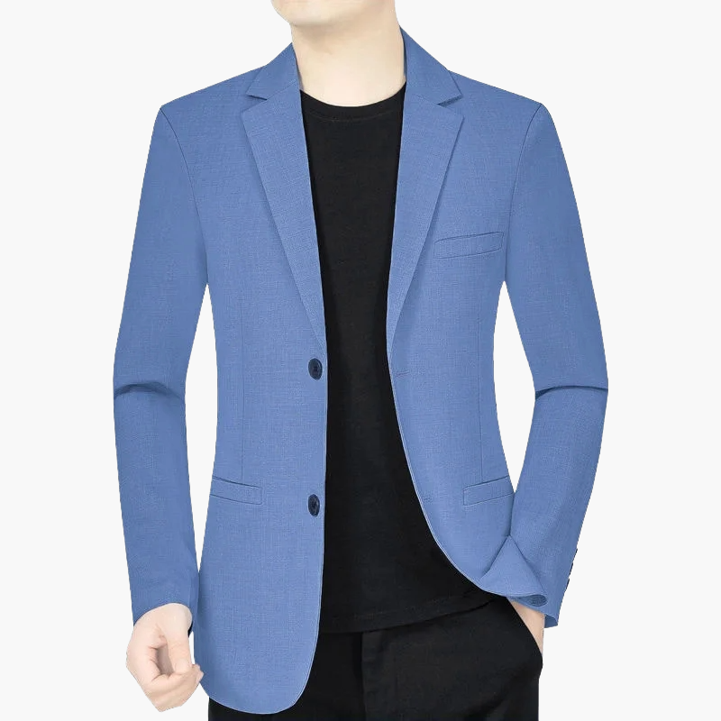 Herr Elegant Kavaj Blazer för Kontor och Fest – Modern Passform