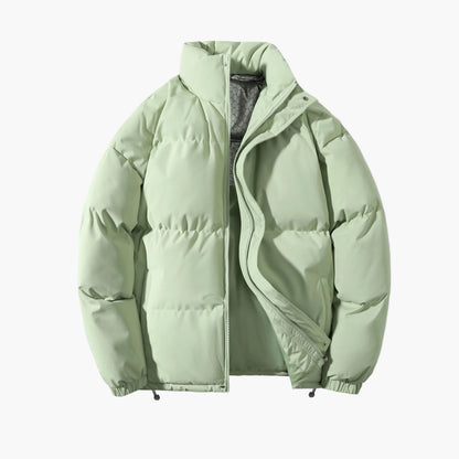 Herr Vinterjacka Vadderad Pufferjacka Varm Outdoor Stil