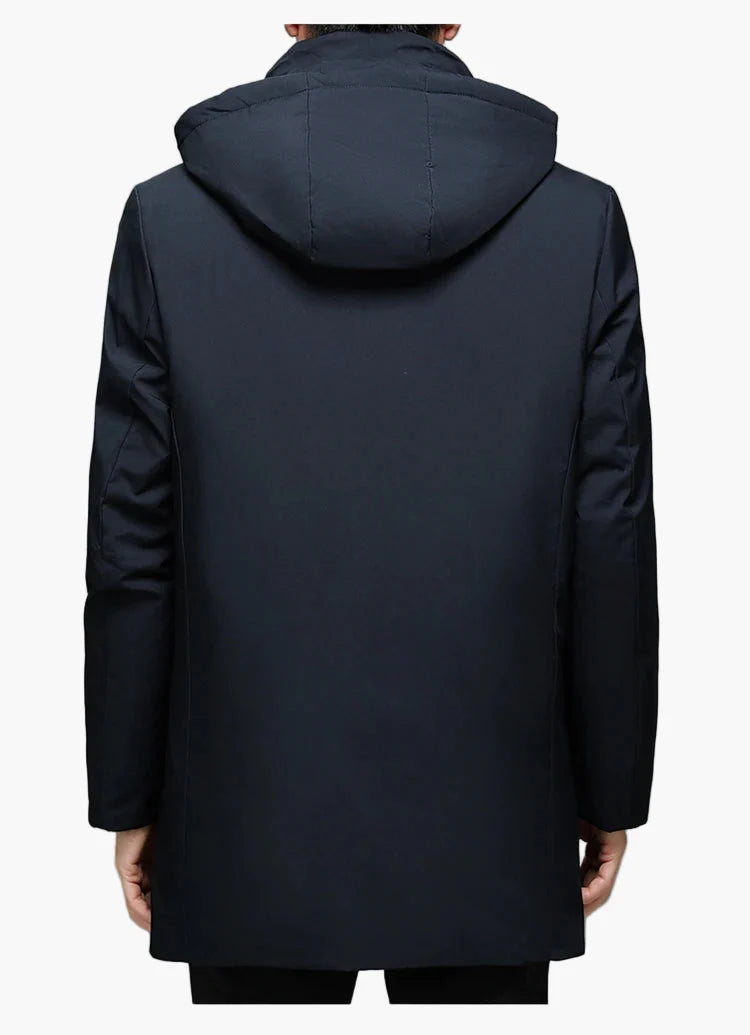 Herr Vinterjacka Affär Elegant Parkas – Varm och Stilren för Kallt Väder