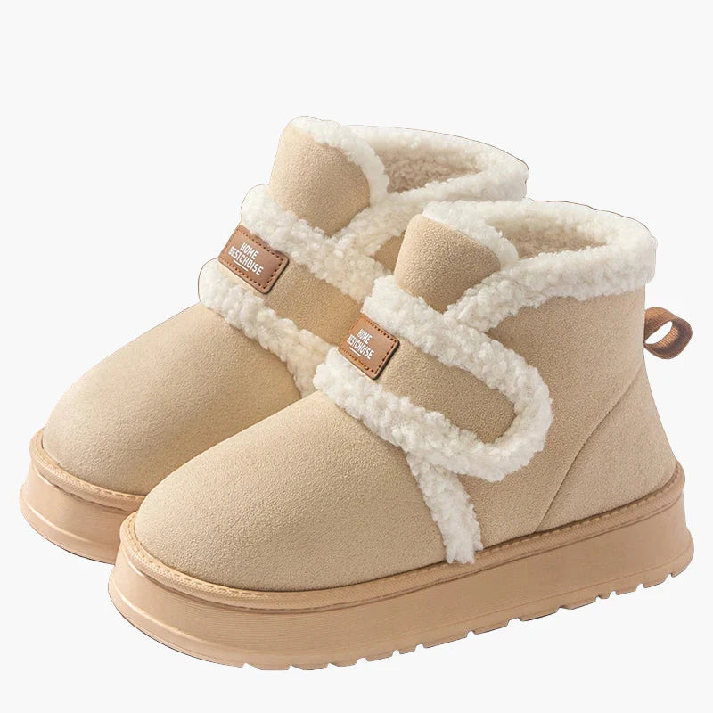 Damtofflor Vintervarma Inomhus Ankelstövlar – Mysiga och Halksäkra Skor för Hemmet