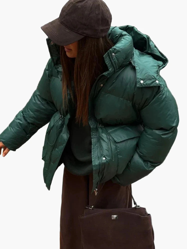 Dam Vinterjacka Oversized Puffer Elegant Urban Vardag