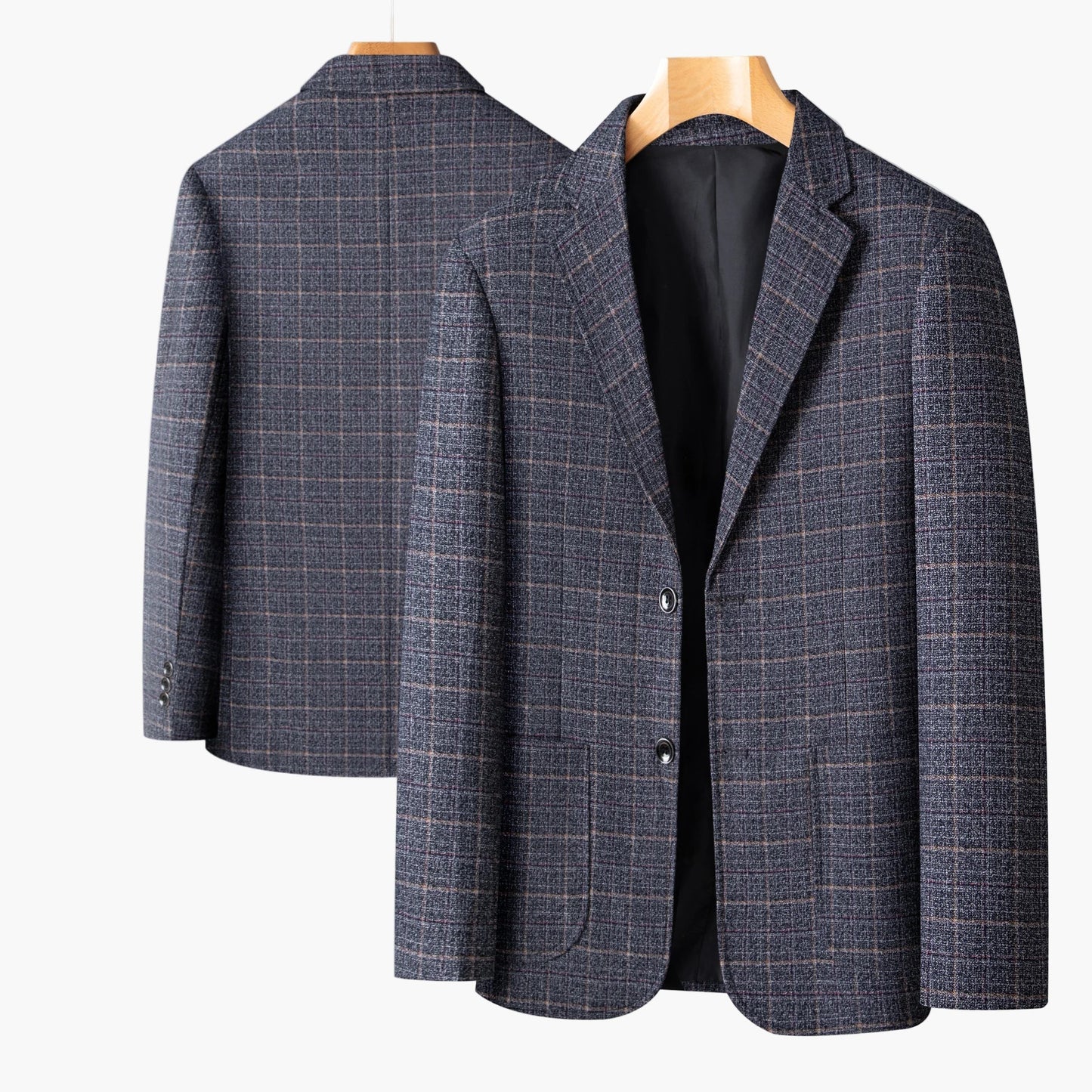 Herr Kavaj Modern Rutig Business & Casual Blazer för Kontor och Fest