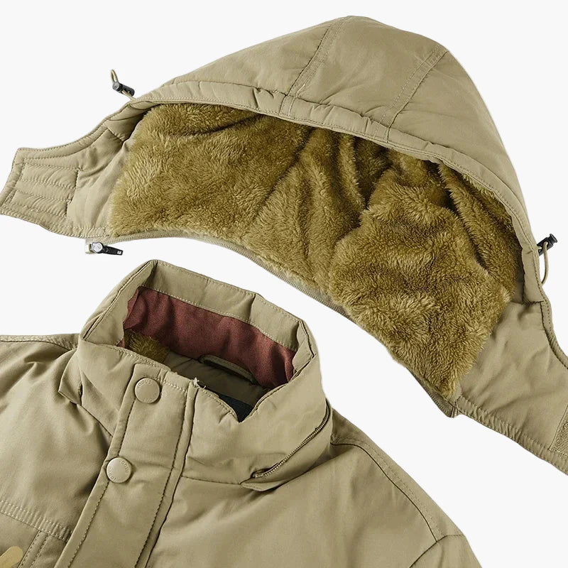 Herr Vinterjacka Parkas Outdoor Varm Fodrad Fritidsstil