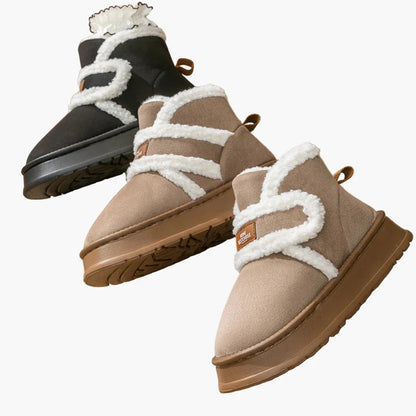 Damtofflor Vintervarma Inomhus Ankelstövlar – Mysiga och Halksäkra Skor för Hemmet