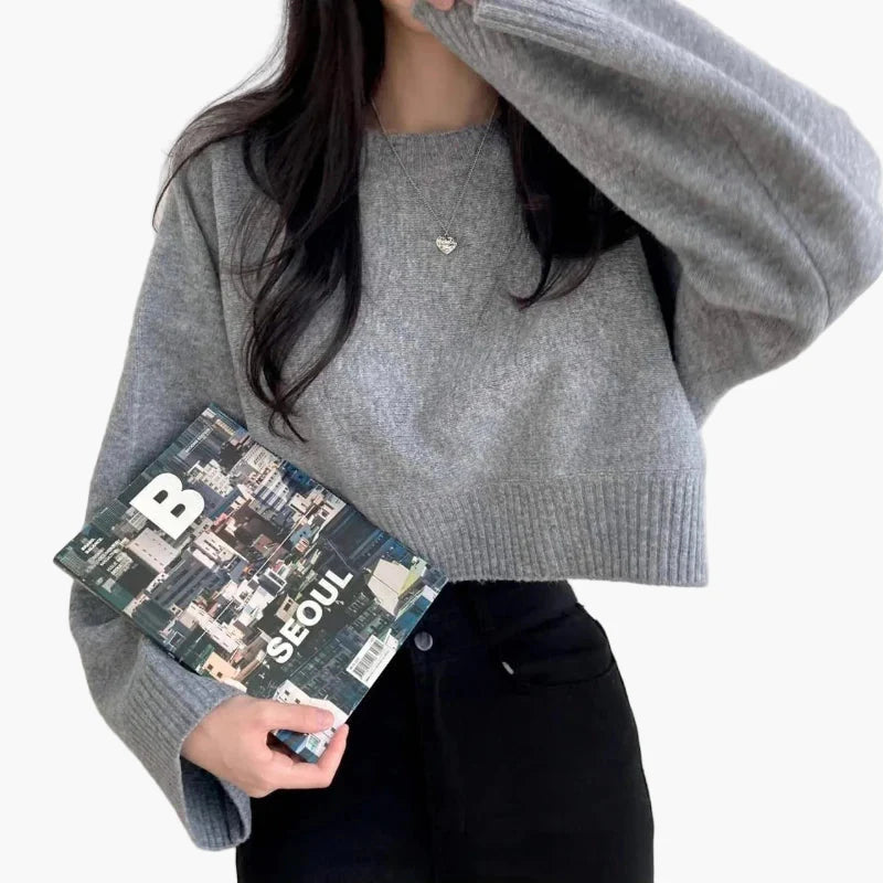 Damtröja med Lös Passform och Trendig Kort Modell – Perfekt för Vardagsbruk och Stilfulla Outfits