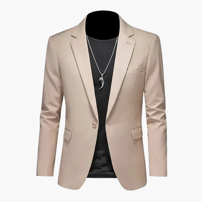 Herr Elegant Slim Fit Kavaj för Fest och Vardag – Modern Blazer