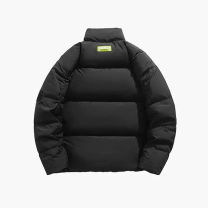 Herr Pufferjacka Vardagsstil Varm och Bekväm