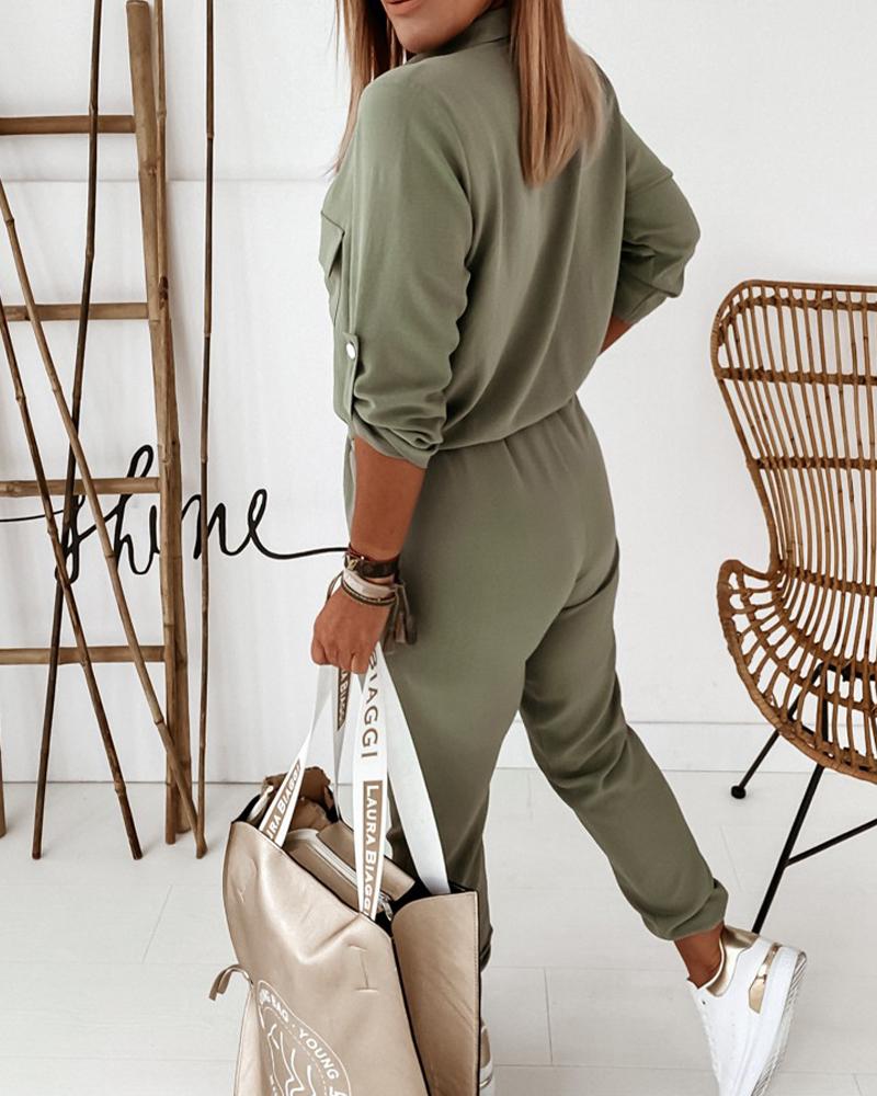 Dam Jumpsuit med Modern Passform och Sportig Vardagsstil