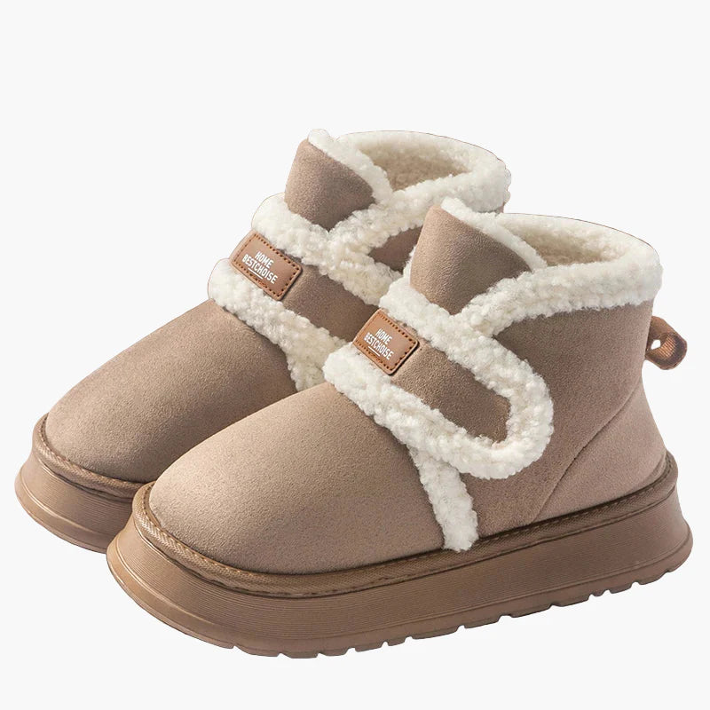 Damtofflor Vintervarma Inomhus Ankelstövlar – Mysiga och Halksäkra Skor för Hemmet