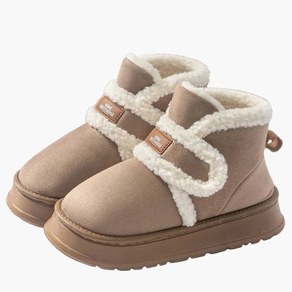 Damtofflor Vintervarma Inomhus Ankelstövlar – Mysiga och Halksäkra Skor för Hemmet