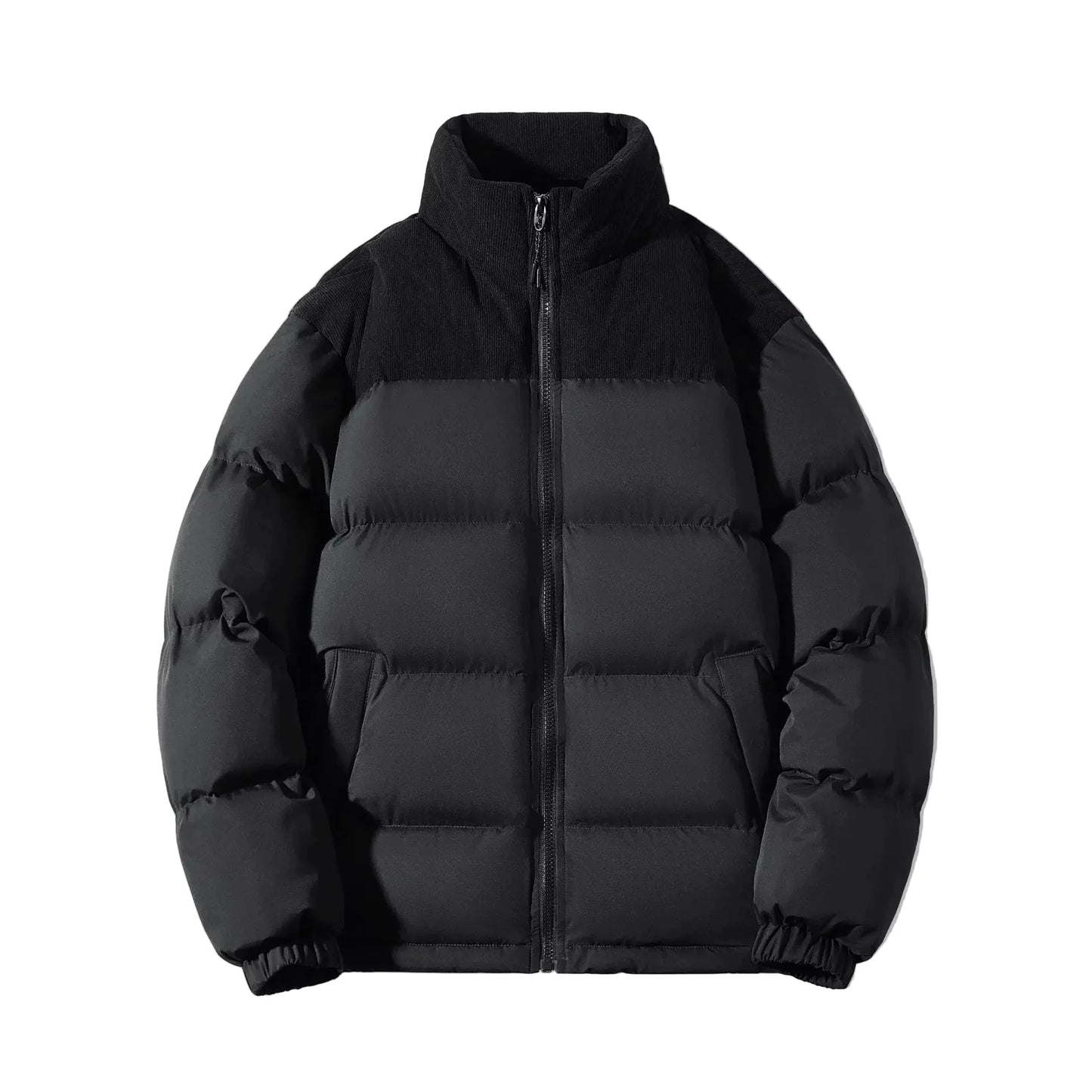 Herr Unisex Vinterjacka Puffer Outdoor Casual Vindskyddad