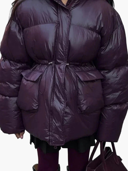 Dam Vinterjacka Oversized Puffer Elegant Urban Vardag
