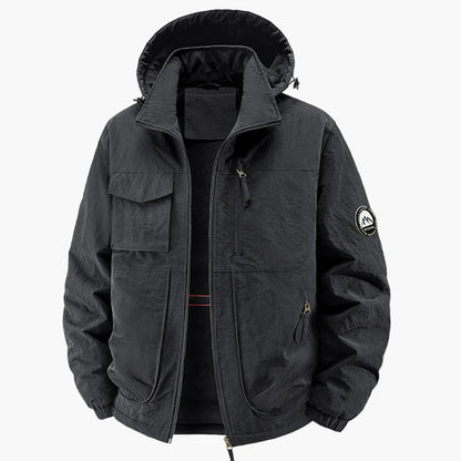 Herr Vind- och Vattentät Outdoorjacka med Huva – Fritid, Vardag, Resa