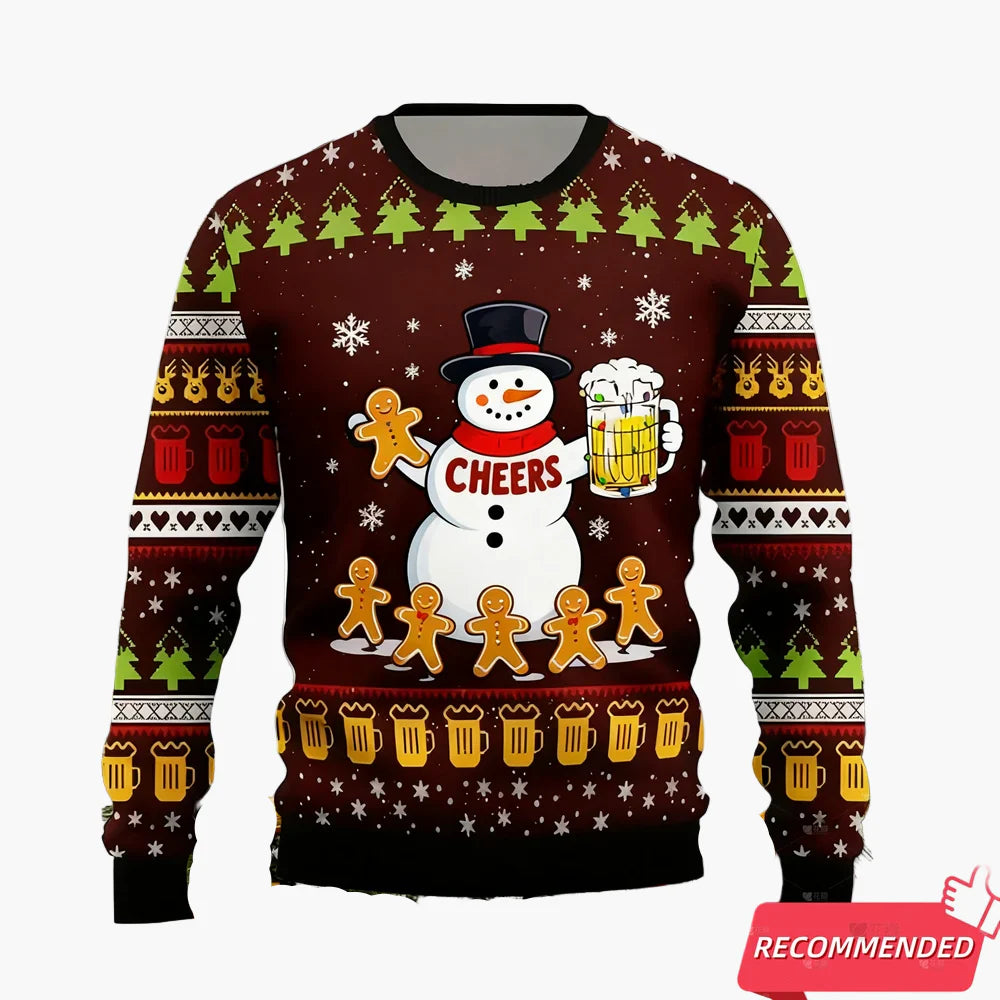 Herr Jultröja Ugly Christmas Sweater – Det är den mest underbara tiden för en öl, festlig partytröja