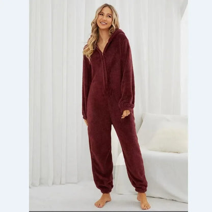 Charlotte – Mysig och Elegant Dam Hooded Onesie Pyjamas