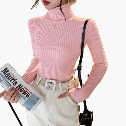 Dam Tunn Polotröja – Elegant Vardagsstil och Lager-på-lager