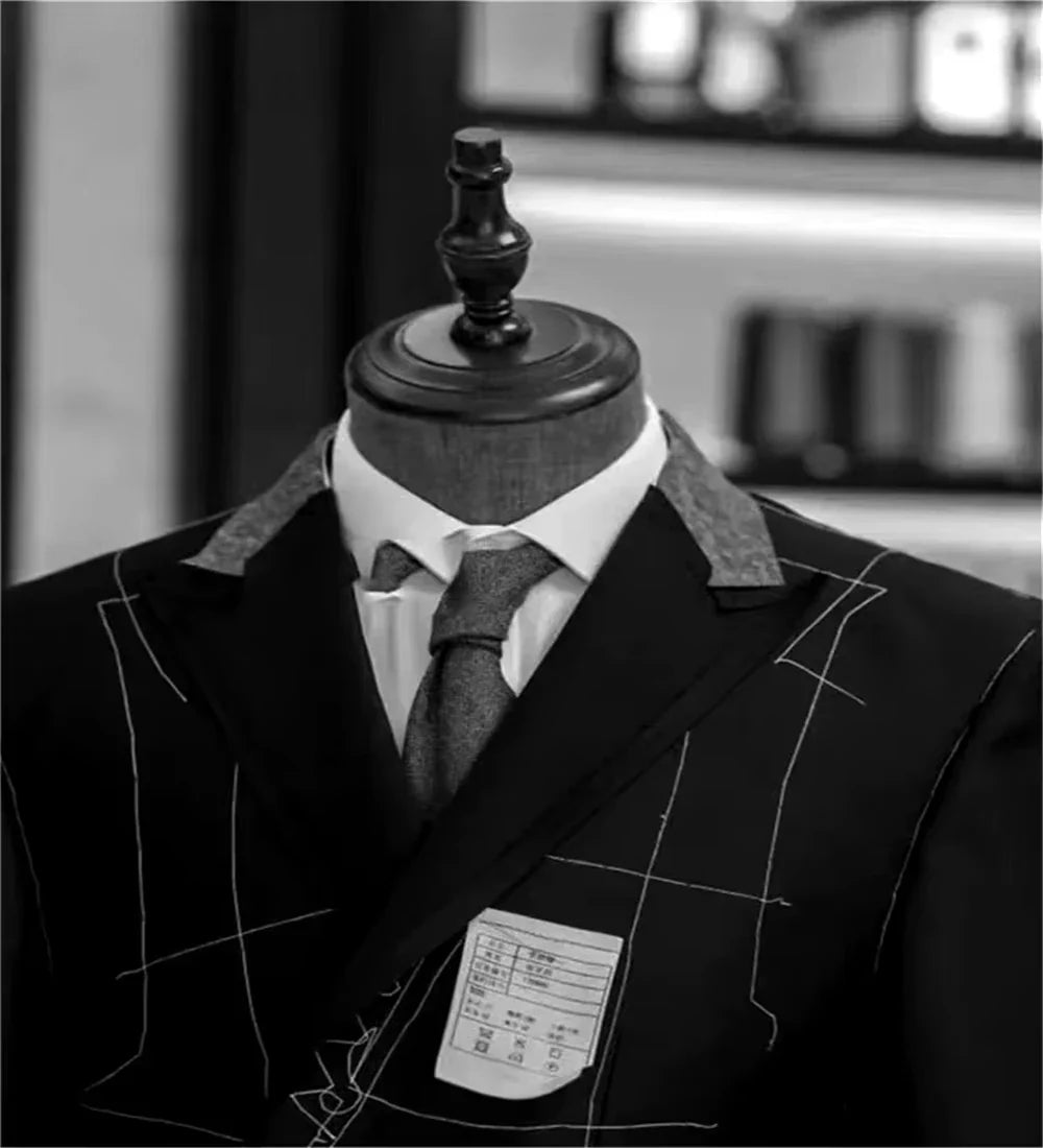 Herr Kavaj Klassisk Skräddarsydd Stil för Affär och Fest