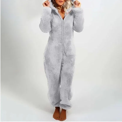 Charlotte – Mysig och Elegant Dam Hooded Onesie Pyjamas