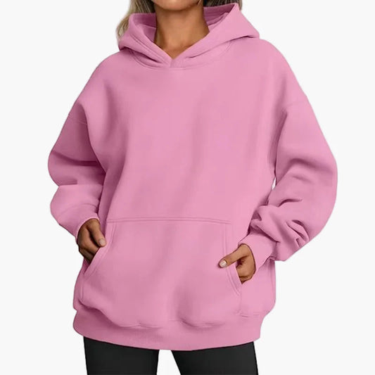 Oversized Dam Hoodie – Avslappnad och Trendig Huvtröja för Vardag och Träning
