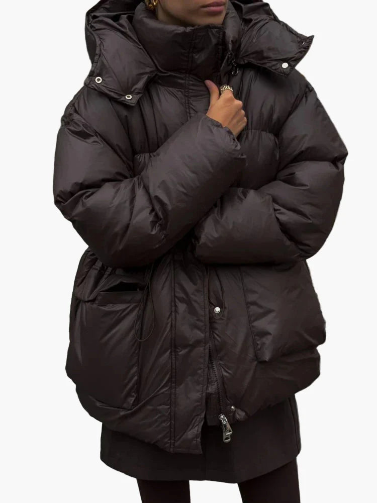 Dam Vinterjacka Oversized Puffer Elegant Urban Vardag