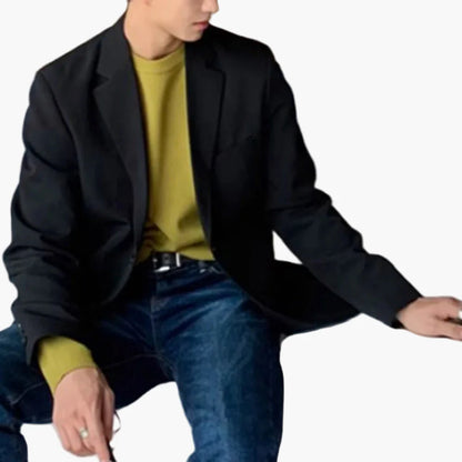Herr Elegant Kavaj – Stilren Blazer för Fest och Arbete