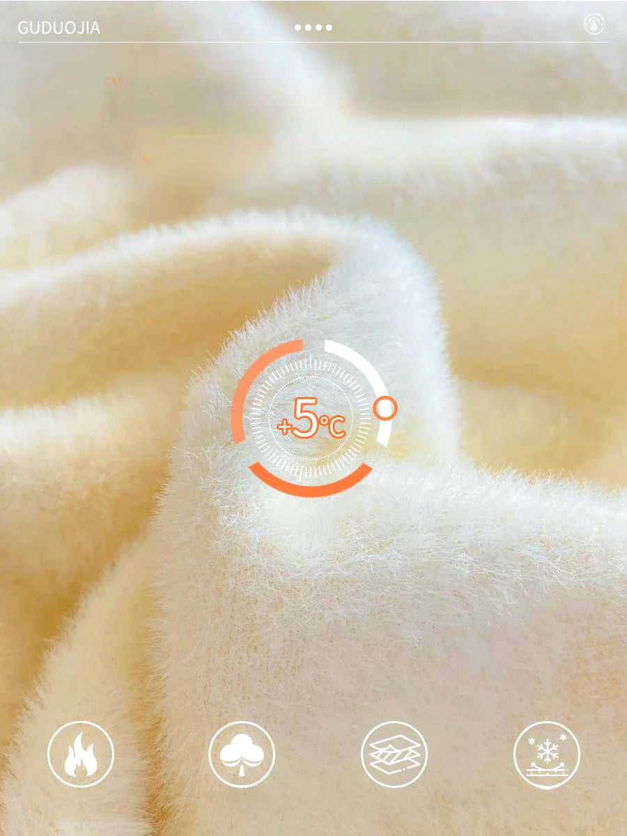 Dam Tröja Polokrage Elegant Vardagsstil Stickad Pullover